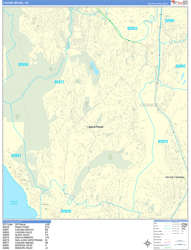 Laguna Niguel Wall Map Basic Style 2024